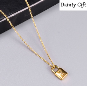 Authentic Astral Gold Lock Necklace: Shielding the Heart and Unlocking Astral Realms