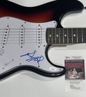 PETER HOOK SIGNED SUNBURST ELECTRIC GUITAR JOY DIVISION NEW ORDER JSA COA — photo 2