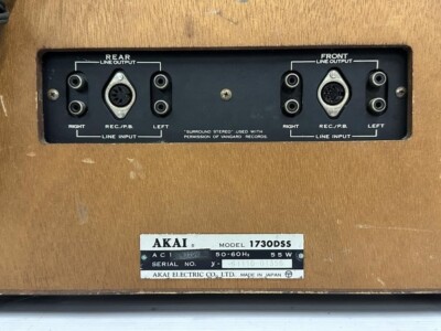 VTG Akai 1730D-SS 4 Channel Stereo Reel-To-Reel Tape Deck Player