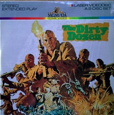 DIRTY DOZEN - LEE MARVIN, CHARLES BRONSON - MGM / UA - 2 LASER DISC SET