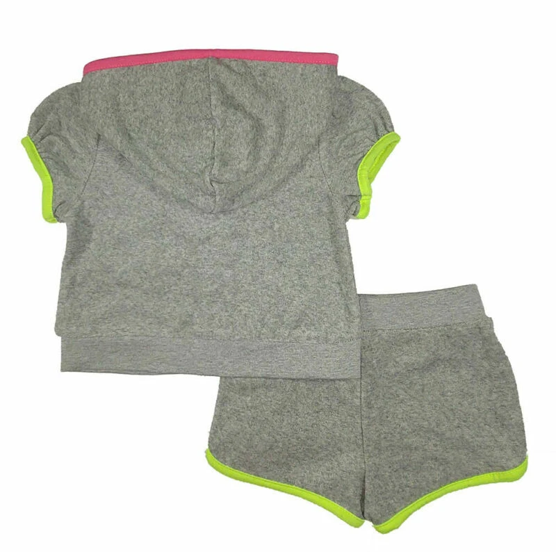 Juego corto de dos piezas Juicy Couture para niñas talla 2T 3T 4 5 6 6X Foto 2 de 2