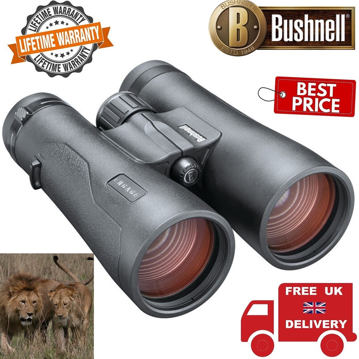 Bushnell Engage DX 12x50 Binoculars UK