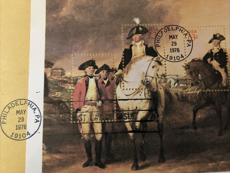 1976 USPS First Day Issue The Surrender Of Lord Cornwallis at Yorktown Stamps - Image 2 of 4