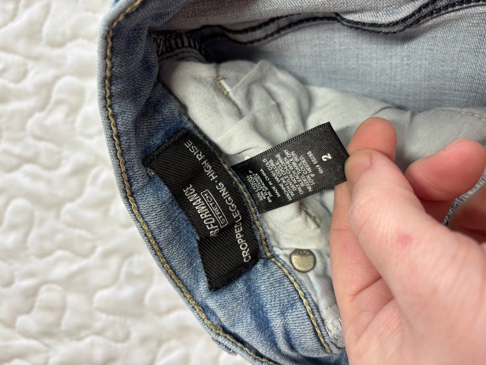 Express Performance Stretch High Rise Cropped Leg… - image 4