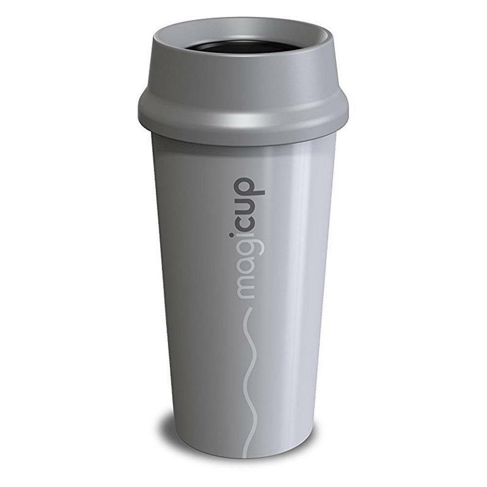 Magicup Pure Grey Anti Spill Drinking Double Wall Thermal Coffee
