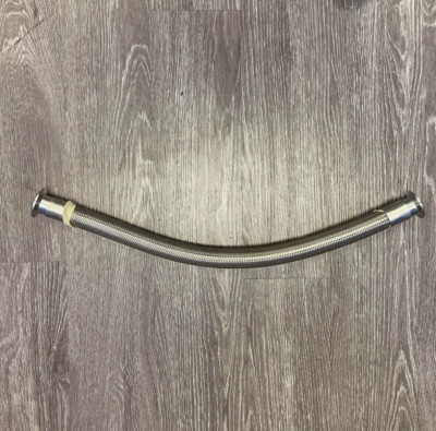Sani-Tech West 271600SKL SS Overbraided Hose White PTFE Core w Tri-Clamp Fitting