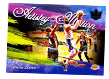 LEBRON JAMES 2020 PANINI COURT KINGS ARTISTRY IN MOTION JADE /25 SSP #6