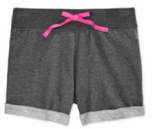 Layer 8 Girls' Shorts, Granite Heather, 4