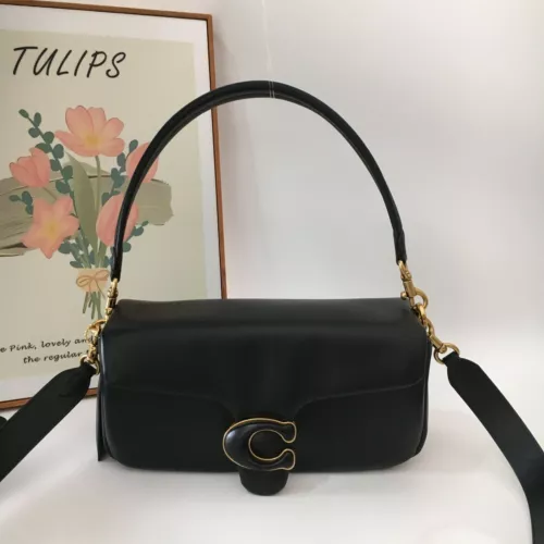 COACH C0772 Pillow Tabby Shoulder Bag Crossbody 26 Women Black Leather Outlet