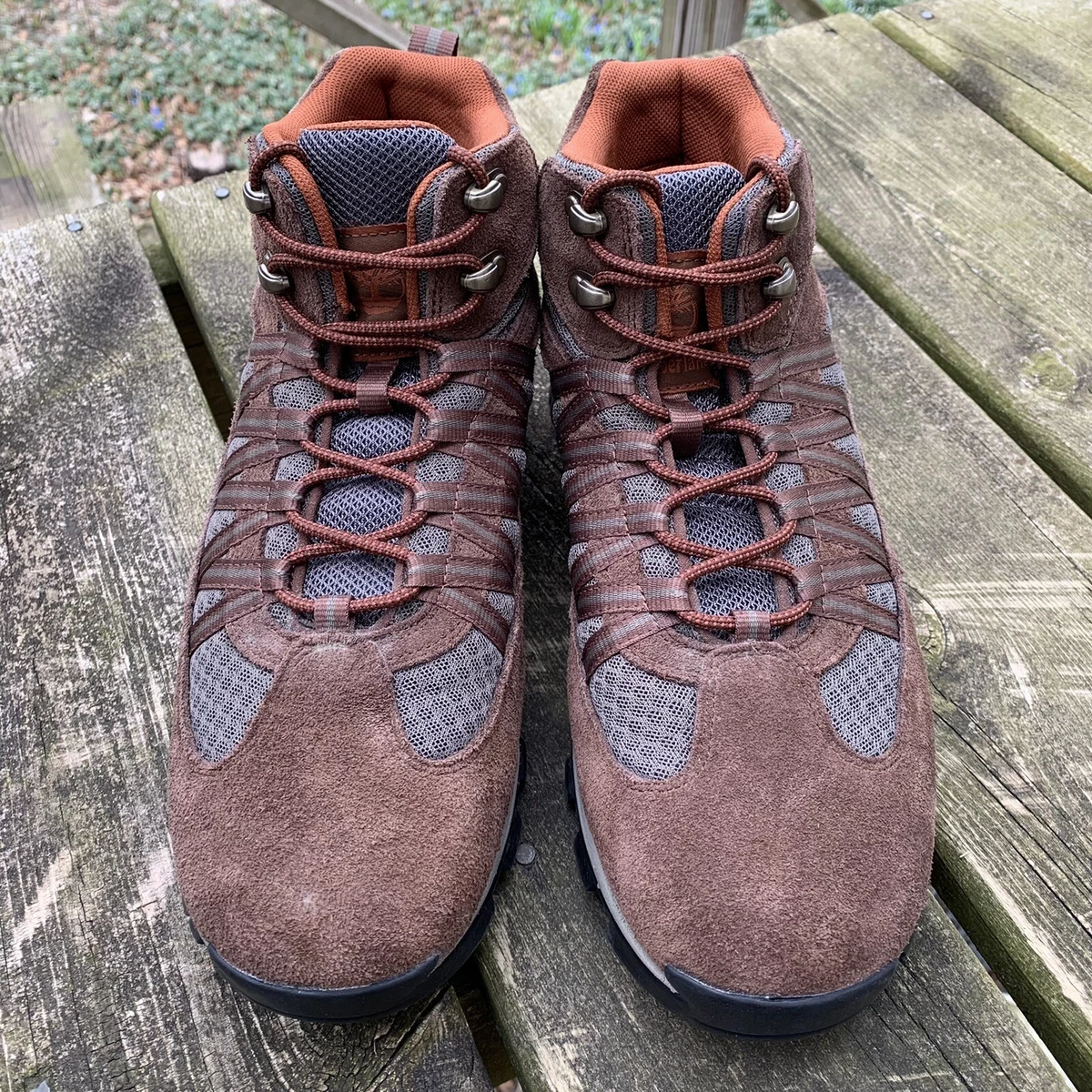 Timberland Mount Maddsen Lite Mens Sz 11 Boots Mid Hiking Anti Fatigue Brown