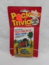 Vintage 1985 Pocket Trivia Second Edition Television II Trivia Game Sealed