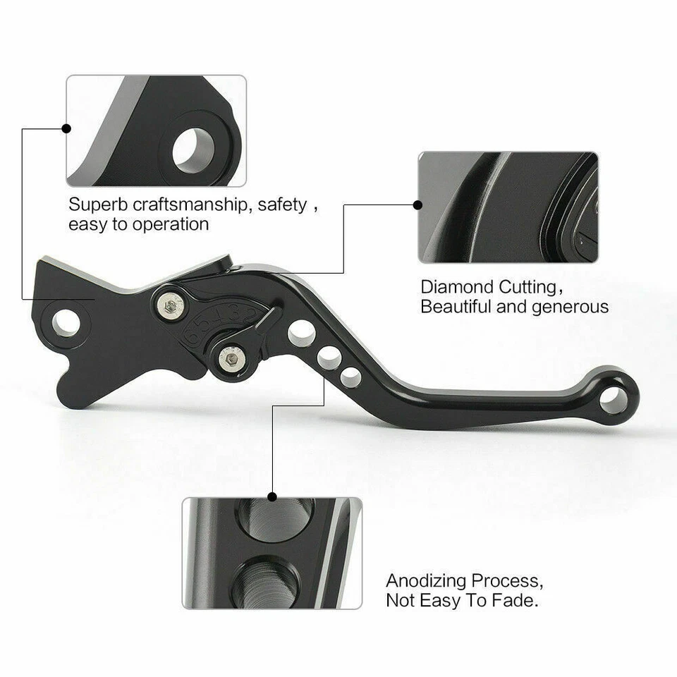 For Suzuki DR650S/SE 1994-2020 2019 18 CNC Adjustable Short Brake Clutch Levers - Image 3 of 4