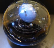 Paperweight Planeten Universum Glaskugel "blauer Kern" &Oslash; 11 cm