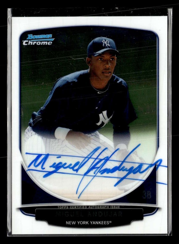 2013 Bowman Chrome Miguel Andujar Prospects Auto Autograph #BCA-MAJ UX4789