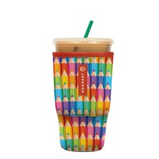 JavaSok Iced Coffee Cold Soda Insulated Neoprene Cup Sleeve Large 3032oz