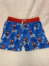 Marvel Spider-Man Boys Swim Trunks Blue Red Size 5-6years Lining Polyester