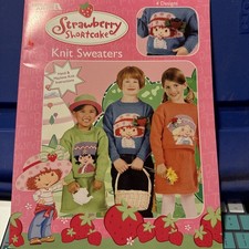 Vintage Strawberry Shortcake Hand and Machine Knit Pattern Book Sweaters 3748 OP