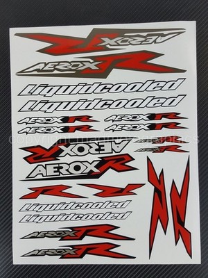 Aerox 50 Aufkleber stickers decals Grafik für Yamaha Scooter Laminiert Rot