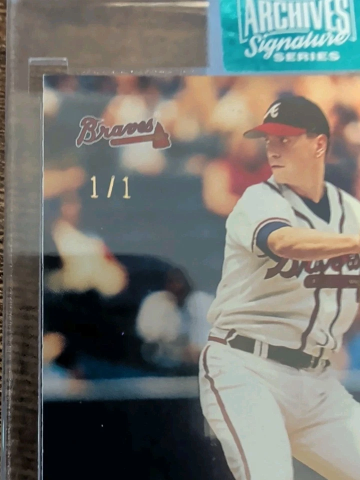 Tom Glavine 1/1 2024 Topps Archives Signature Series Auto 2001 Reserve On Card - Image 4 of 4