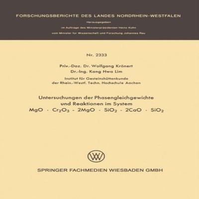 Untersuchung Der Phasengleichgewichte Und Reaktionen Im System Mg
