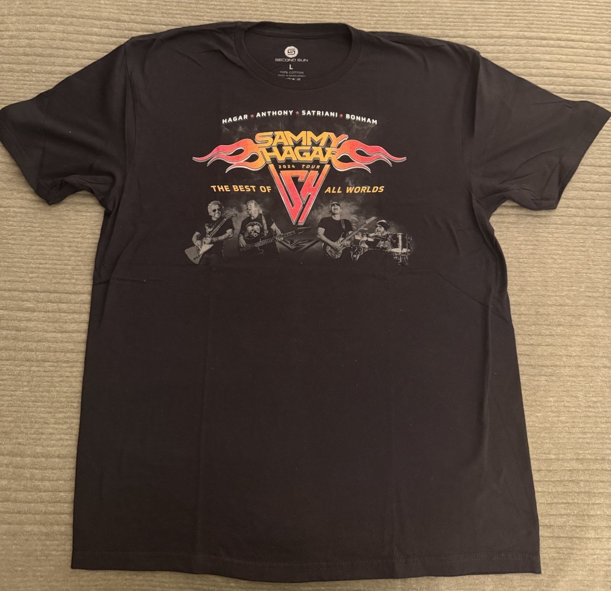 Sammy Hagar Official 2024 Best of All Worlds Tour Shirt Large | eBay