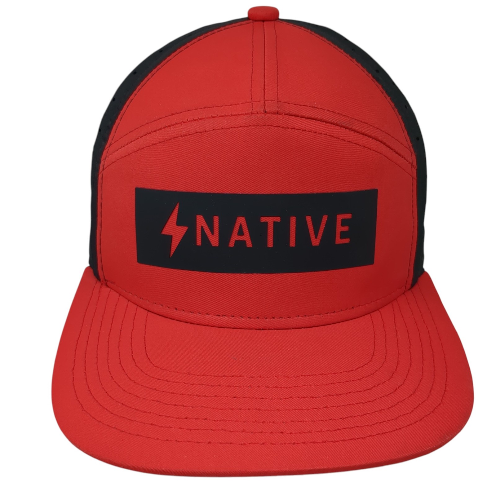 Native Snapback Hat Red One Size Adjustable Color… - image 1