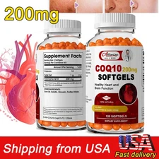 CoQ10 200mg, 240 Capsules, Vegetarian Capsules, Non-GMO (Coenzyme Q10)