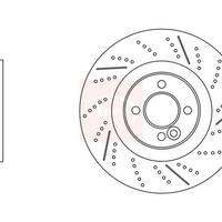 Mini Mini Roadster R59 2011-2015 Bremsscheibe (Vorne) Einzel DSK3189