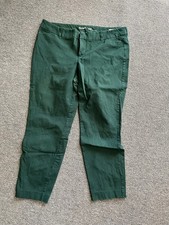 Old Navy Pixie Pants Women Size 14 Green Mid Rise Secret Slim Pocke