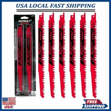 9-Inch Wood Pruning Reciprocating Saw Blades, 6-Piece, 5TPI Wood Saw Blades
