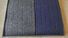 RARE 2 pairs 89% Cashmere Nordstrom mens sock...