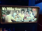 It’s Miller Time Miller High Life Extremely Rare Lit Beer Sign Vintage 1980 Ad