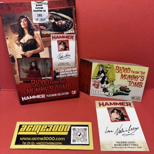 HAMMER Platinum Collection 18 BLOOD MUMMY’S TOMB VALERIE LEON Auto VL1 Sealed