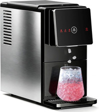 Nugget Ice Maker Countertop, 33 Lbs/24H, Automatic Ice Dispenser, Self-Cleaning