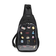 Kawaii Oxford Ita Bag Pin Display Chest Pack Shoulder Bag Sport Backpack Hiki...