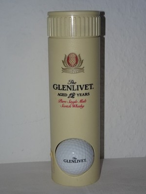 Vintage-Golf-Set von THE GLENLIVET, 3 Golfbälle, 3 Tees, Ballmarker