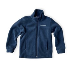 Columbia Kids Navy Blue Full Zip Fleece Jacket XXS 4/5