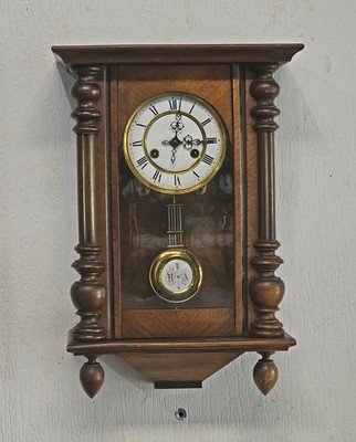 Wanduhr Regulator Gründerzeit Holzgehäuse -9420237-d 49x35x18cm