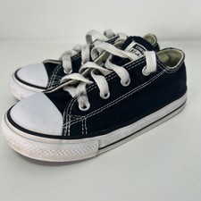 Converse All Star Kids Low Top Sneakers Kid s Size 9 Black Lace Up Sneakers