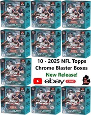 Indianapolis Colts Break 131 2025 TOPPS CHROME FOOTBALL NFL Blaster Box x10