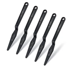 Window Tint Tool 5 PCS Black Corner Squeegee with Long Handle and Flat Lip