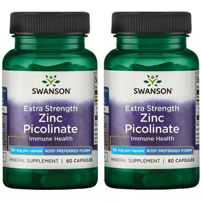Swanson Premium Brand Extra Strength Zinc Picolinate - 120 Count (Pack of 1) 