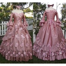 Princess Gothic Wedding Dresses Long Sleeve Off Shoulder Vintage Lace FloralGown