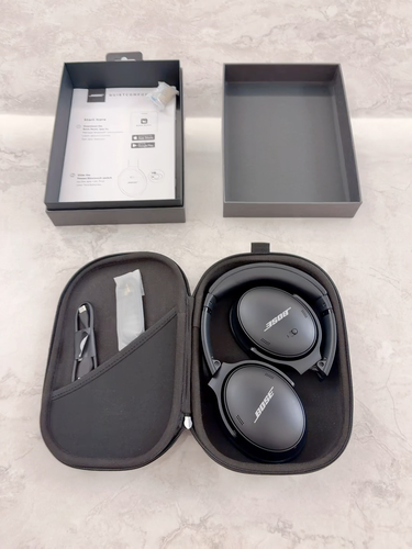 Słuchawki Bluetooth Bose QC45 QuietComfort ANC oryginalne opakowanie kompletne doskonały stan - Film 1 z 1