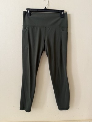 Athleta Salutation Stash Pocket II 7/8 Tight Green  Leggings SZ M