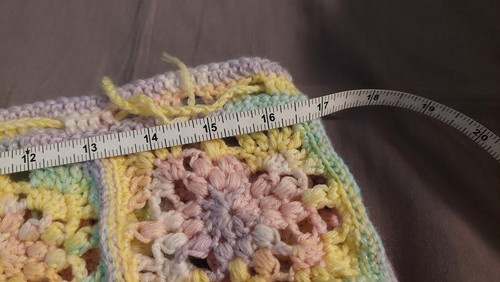 Handmade Crochet Pastel Grannysquare Skirt.made With Acrylic Yarn. - Picture 9 of 11