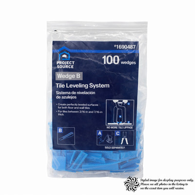 Project Source Wedge B Tile Leveling System 1690487 100 Wedges Tile Spacer Kit