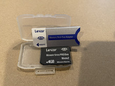 1pcs 4gb LEXAR, Sandisk Sony compatible Memory Stick Pro duo adapter for Sony