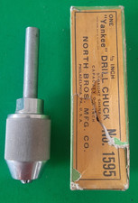NOS 1/2" Inch Capacity Yankee Drill Chuck No. 1595 Straight Shank North Bros MFG