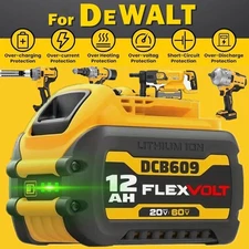 12.0AH DCB609-2 For DEWALT DCB612 20V/60V MAX FLEXVOLT Lithium-Ion Battery